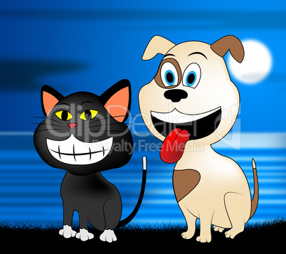 Happy Pets Represents Domestic Dog And Cat