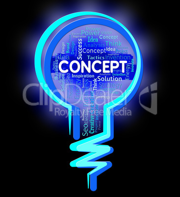 Concept Lightbulb Means Thinking Hypothesis And Thoughts