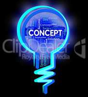 Concept Lightbulb Means Thinking Hypothesis And Thoughts