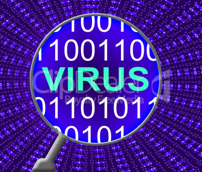 Internet Virus Means Web Site And Communication
