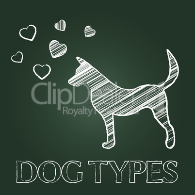 Dog Types Represents Category Classes And Pedigree