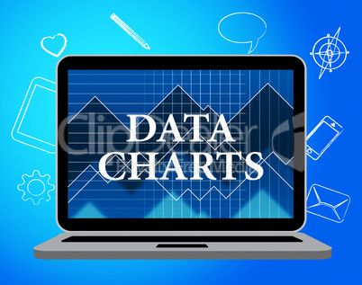 Data Charts Represents Web Site And Facts
