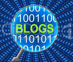 Online Blogs Means Web Site And Processor