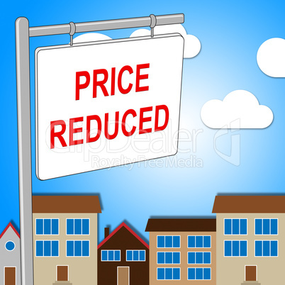 House Price Reduced Means Properties Offer And Bungalow