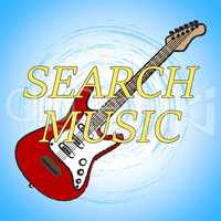 Search Music Means Sound Track And Audio