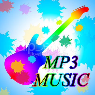 Mp3 Music Shows Melody Listening And Sound Track