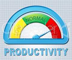High Productivity Means Gauge Excessive And Productive