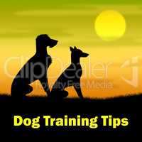 Dog Training Tips Means Puppy Doggy And Teaching