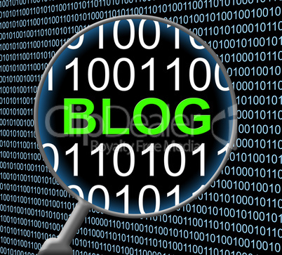 Blog Online Shows Web Site And Digital