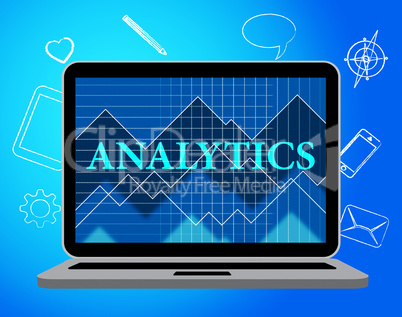 Analytics Online Shows Web Site And Computer