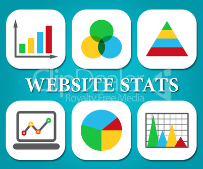 Website Stats Means Business Graph And Analysis