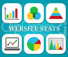 Website Stats Means Business Graph And Analysis