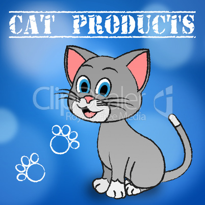 Cat Products Means Felines Kitten And Purchases