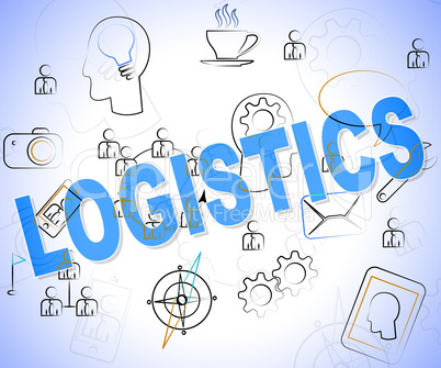 Logistics Word Indicates Organized Process And Words