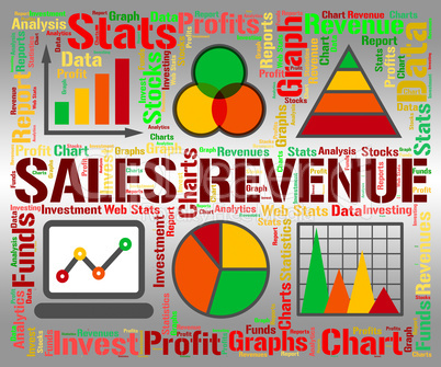 Sales Revenue Represents Profits Rebate And Save