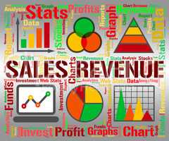 Sales Revenue Represents Profits Rebate And Save