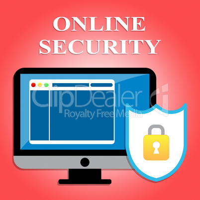 Online Security Shows Web Site And Communication