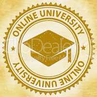 Online University Shows Web Site And Educate