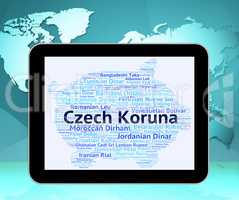 Czech Koruna Represents Exchange Rate And Coin