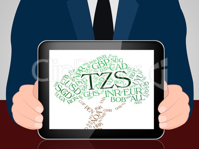Tzs Currency Represents Exchange Rate And Coin