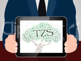 Tzs Currency Represents Exchange Rate And Coin