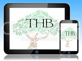 Thb Currency Represents Forex Trading And Coinage