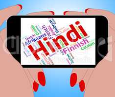 Hindi Language Means International Words And Vocabulary