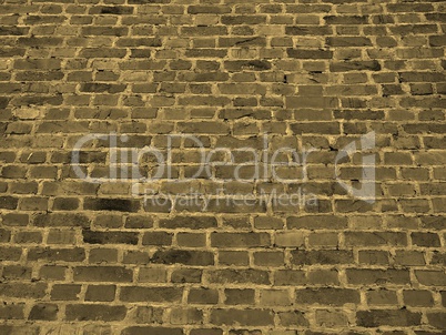 Red brick wall background sepia