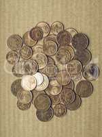 Vintage Euro coins