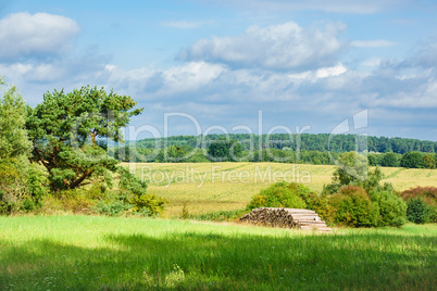 Landschaft an der Mecklenburger Seenplatte