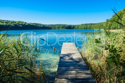 Landschaft am Trünnensee an der Mecklenburger Seenplatte