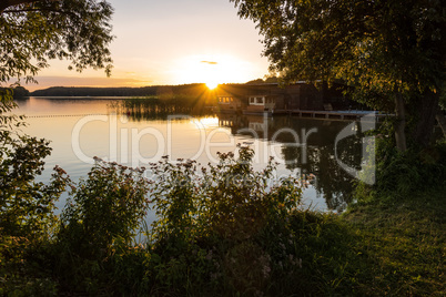 Landschaft am Kleinen Pälitzsee bei Pälitzhof