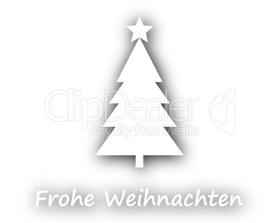 Frohe Weihnachten mit Weihnachtsbaum