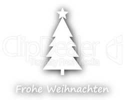 Frohe Weihnachten mit Weihnachtsbaum