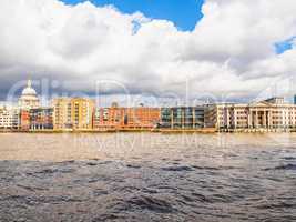 River Thames in London HDR