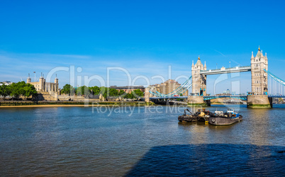Tower Bridge in London HDR