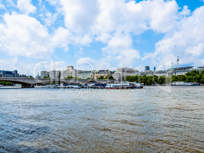 River Thames in London HDR