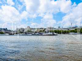 River Thames in London HDR