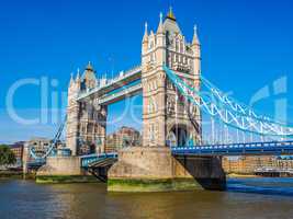 Tower Bridge in London HDR