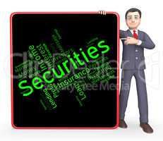 Securities Word Shows In Debt And Bond