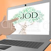 Jod Currency Indicates Worldwide Trading And Banknote