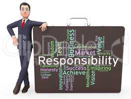 Responsibility Words Means Duty Responsibilities And Text