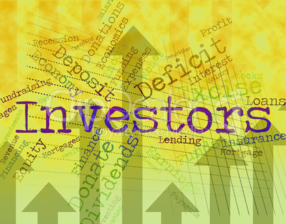 Investors Word Means Return On Investment And Savings