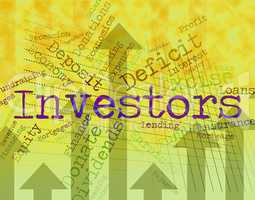 Investors Word Means Return On Investment And Savings