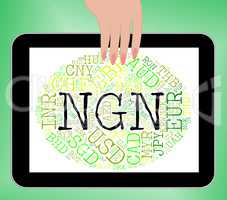Ngn Currency Represents Nigerian Nairas And Fx