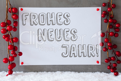 Label, Snow, Christmas Decoration, Neues Jahr Means New Year