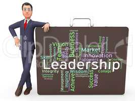 Leadership Words Represents Influence Guidance And Control