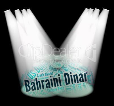 Bahraini Dinar Indicates Foreign Exchange And Coin