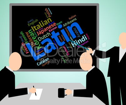 Latin Language Means Words Communication And Word
