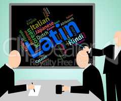 Latin Language Means Words Communication And Word